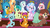 Size: 1619x893 | Tagged: safe, screencap, amber grain, clever musings, cozy glow, fuchsia frost, gallus, ocellus, sandbar, silverstream, smolder, snowy quartz, yona, changedling, changeling, dragon, earth pony, griffon, hippogriff, pegasus, pony, unicorn, yak, a rockhoof and a hard place, g4, background pony, cheering, clapping, dragoness, female, friendship student, kunzite (sailor moon), male, mare, raised hoof, sitting, stallion, student six
