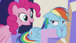 Size: 1920x1080 | Tagged: safe, screencap, pinkie pie, rainbow dash, pony, g4, the lost treasure of griffonstone, duo