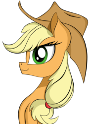 Size: 1950x2650 | Tagged: safe, artist:dualtry, applejack, earth pony, pony, g4, bust, female, hat, mare, solo