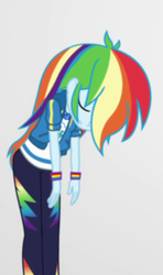 Size: 380x641 | Tagged: safe, screencap, rainbow dash, equestria girls, equestria girls specials, g4, my little pony equestria girls: better together, my little pony equestria girls: rollercoaster of friendship, clothes, cropped, female, hoodie, pants