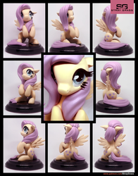 Size: 2132x2718 | Tagged: safe, artist:prodius, fluttershy, pegasus, pony, g4, craft, female, figurine, high res, irl, mare, photo, sculpey, sculpture, show accurate, smiling, solo