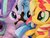 Size: 1024x768 | Tagged: safe, artist:nekokevin, starlight glimmer, sunset shimmer, trixie, pony, unicorn, series:nekokevin's glimmy, g4, counterparts, female, happy, irl, looking at each other, magical trio, mare, open mouth, photo, plushie, raised hoof, smiling, twilight's counterparts