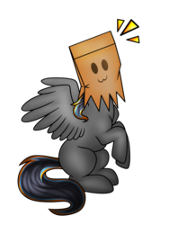 Size: 1536x2048 | Tagged: safe, artist:cassidyjacobs, oc, oc only, pony, gift art, paper bag, solo