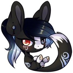 Size: 437x435 | Tagged: safe, artist:ak4neh, oc, oc only, oc:jinx, pony, female, heterochromia, mare, simple background, solo, transparent background