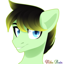 Size: 3000x3000 | Tagged: safe, artist:nika-rain, oc, oc only, pony, bust, commission, high res, portrait, simple background, solo