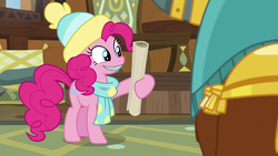 Size: 1280x720 | Tagged: safe, screencap, pinkie pie, prince rutherford, g4, my little pony best gift ever