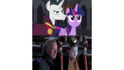 Size: 1191x670 | Tagged: safe, artist:mrerzebra92, chancellor neighsay, twilight sparkle, alicorn, pony, g4, emperor palpatine, legit, padme amidala, star wars, twilight sparkle (alicorn)