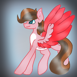 Size: 512x512 | Tagged: safe, artist:anorathewolf29, oc, oc only, oc:crimsonwing, pegasus, pony