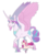 Size: 2800x3200 | Tagged: safe, artist:jackiebloom, princess flurry heart, oc, oc:faerie sky, alicorn, pony, g4, alicorn oc, baby, baby pony, brother and sister, colored fetlocks, colt, duo, facial hair, female, foal, goatee, high res, horn, large wings, long horn, male, offspring, older, parent:princess cadance, parent:shining armor, parents:shiningcadance, simple background, transparent background, unshorn fetlocks, wings