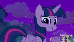 Size: 1920x1080 | Tagged: safe, screencap, twilight sparkle, alicorn, pony, a rockhoof and a hard place, g4, butt, discovery family logo, female, looking back, mare, plot, shrug, solo focus, tree, twilight sparkle (alicorn)