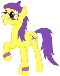 Size: 611x768 | Tagged: safe, artist:didgereethebrony, oc, oc only, oc:doodley, earth pony, pony, glasses, male, simple background, solo, stallion, sweatband, transparent background