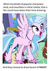 Size: 467x660 | Tagged: safe, edit, edited screencap, screencap, gallus, ocellus, silverstream, yona, classical hippogriff, hippogriff, a matter of principals, g4, caption, cropped, cute, diastreamies, fanart, female, good end, happiness, happy, image macro, meta, open beak, open mouth, solo focus, spread wings, text, wings