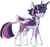 Size: 439x413 | Tagged: safe, artist:pandemiamichi, twilight sparkle, alicorn, pony, g4, alternate design, colored wings, dusk shine, glasses, male, multicolored wings, prince dusk, rule 63, sci-dusk, simple background, solo, stallion, transparent background, twilight sparkle (alicorn), unshorn fetlocks