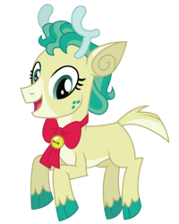 Size: 4000x5000 | Tagged: safe, artist:dragonchaser123, alice the reindeer, deer, pony, reindeer, g4, my little pony best gift ever, absurd resolution, cloven hooves, colored hooves, female, freckles, open mouth, simple background, solo, transparent background, vector