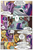 Size: 2858x4334 | Tagged: safe, artist:fandomsoverfall, applejack, twilight sparkle, alicorn, pony, comic:curse and madness, g4, cleaning, comic, day, female, male, mare, mlpcam, onomatopoeia, ponyville, sky, stallion, text, text bubbles, twilight sparkle (alicorn), waking up, yawn