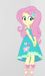 Size: 369x620 | Tagged: safe, screencap, fluttershy, equestria girls, equestria girls specials, g4, my little pony equestria girls: better together, my little pony equestria girls: rollercoaster of friendship, cropped, female, geode of fauna, magical geodes, solo
