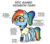 Size: 1745x1522 | Tagged: safe, artist:artiks, rainbow dash, pegasus, pony, g4, 1337, 20% cooler, alternate hairstyle, clothes, cyberpunk, epic, female, glasses, headset, mare, misspelling, nintendo 64, ponytail, power glove, shirt, smiling, solo, t-shirt