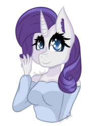 Size: 885x1216 | Tagged: safe, artist:mocaangel, rarity, anthro, g4, female, simple background, solo, transparent background