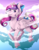 Size: 3232x4093 | Tagged: safe, artist:pillonchou, princess cadance, alicorn, pony, g4, bow, cute, cutedance, female, hair bow, hair ribbon, looking at you, mare, smiling, solo, tail bow, teen princess cadance, unshorn fetlocks