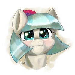Size: 1536x1536 | Tagged: safe, artist:kurogewapony, coco pommel, earth pony, pony, g4, cocobetes, cute, female, looking at you, mare, solo