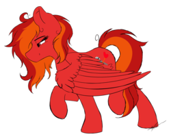 Size: 1024x830 | Tagged: safe, artist:mindlesssketching, oc, oc only, oc:firestorm, pegasus, pony, female, mare, simple background, solo, transparent background
