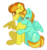 Size: 935x991 | Tagged: safe, artist:gallantserver, lightning dust, spitfire, pegasus, pony, g4, blushing, eye clipping through hair, eyes closed, female, hug, lesbian, mare, shipping, simple background, spitdust, transparent background