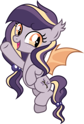 Size: 7792x11441 | Tagged: safe, artist:suramii, oc, oc only, oc:adara elderberry, bat pony, pony, absurd resolution, bat pony oc, female, filly, simple background, smiling, solo, transparent background, younger