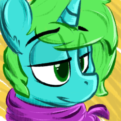 Size: 1000x1000 | Tagged: safe, artist:scritchy, oc, oc only, oc:pixel bit, pony, holiday, icon, solo, winter
