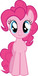 Size: 5987x12000 | Tagged: safe, artist:ace play, pinkie pie, earth pony, pony, call of the cutie, g4, absurd resolution, cute, diapinkes, dilated pupils, female, simple background, smiling, solo, transparent background, vector