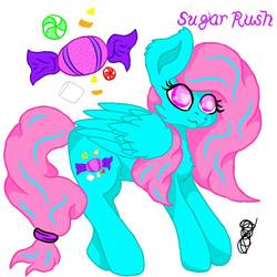 Size: 768x768 | Tagged: safe, artist:timeatriy-time-lives, oc, oc only, oc:sugar rush, pony, solo