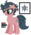 Size: 348x397 | Tagged: safe, artist:awoomarblesoda, oc, oc only, oc:redwood springwater, earth pony, pony, female, glasses, mare, offspring, parent:timber spruce, parent:twilight sparkle, parents:timbertwi, simple background, solo, transparent background