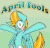 Size: 500x479 | Tagged: safe, artist:askincompetentlightningdust, artist:ralek, lightning dust, pegasus, pony, g4, animated, april fools, bipedal, dancing, female, gif, gradient background, green background, hooves up, looking at you, mare, no pupils, open mouth, silly, silly pony, simple background, smiling, solo, speed up, spread wings, text, tumblr, wat, wide eyes, wings