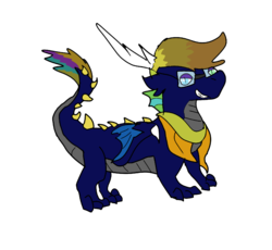 Size: 1675x1544 | Tagged: safe, artist:thepowerbeast, oc, oc only, oc:dragon chick, dracony, hybrid, digital art, simple background, transparent background