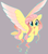 Size: 1280x1446 | Tagged: safe, artist:nemovonsilver, fluttershy, pegasus, pony, g4, :p, big eyes, colored wings, colored wingtips, cute, female, flying, gray background, looking at you, mare, shyabetes, silly, simple background, solo, tongue out