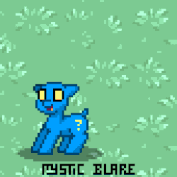 Size: 320x320 | Tagged: safe, artist:mystic blare, oc, oc:wiggles, pony, pony town, animated, cute, floppy ears, gif, jumping, loop, open mouth, pixel art, procrastination, pronking, smiling, solo