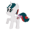 Size: 876x962 | Tagged: safe, artist:nightshadowmlp, gusty, pony, unicorn, g1, g4, bow, female, g1 to g4, generation leap, raised hoof, simple background, smiling, solo, tail bow, white background