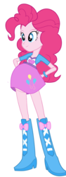 Size: 547x1455 | Tagged: safe, artist:didgereethebrony, edit, pinkie pie, equestria girls, g4, belly, belly edit, fat, female, food baby, pudgy pie, simple background, solo, stuffed, transparent background