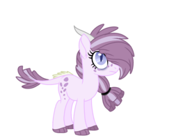 Size: 2400x1900 | Tagged: safe, artist:antiwalkercassie, oc, oc only, oc:rose quartz, dracony, hybrid, female, interspecies offspring, offspring, parent:rarity, parent:spike, parents:sparity, simple background, solo, transparent background