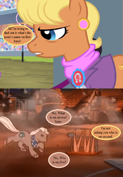 Size: 567x810 | Tagged: safe, edit, edited screencap, editor:korora, screencap, ms. harshwhinny, slugger, equestria games (episode), g1, g4, my little pony 'n friends, somnambula (episode), abbott and costello, baseball, baseball bat, comic, cropped, dialogue, ear piercing, earring, g1 to g4, generation leap, jewelry, piercing, screencap comic, speech bubble, sports, who's on first?