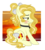 Size: 1280x1431 | Tagged: safe, artist:seaswirls, oc, oc only, oc:sun flake, earth pony, pony, blushing, bow, cross, cross necklace, female, jewelry, mare, necklace, solo, tail bow