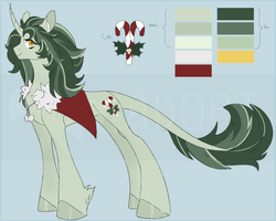 Size: 2501x2004 | Tagged: safe, artist:tigra0118, oc, pony, adoptable, auction, character, christmas, colored, high res, holiday, reference