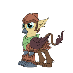Size: 2048x2048 | Tagged: safe, oc, griffon, clothes, colored, digital art, griffon oc, high res, male, original character do not steal, paws, simple background, tail, transparent background, wings