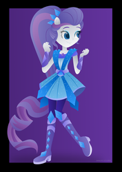 Size: 1024x1448 | Tagged: safe, artist:lavenderrain24, rarity, equestria girls, g4, my little pony equestria girls: legend of everfree, boots, clothes, crystal guardian, female, high heel boots, ponied up, pony ears, shoes, solo