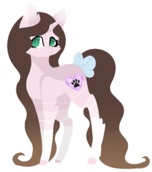 Size: 631x713 | Tagged: safe, artist:cindystarlight, oc, oc only, oc:cindy, pony, unicorn, bow, female, mare, simple background, solo, tail bow, transparent background
