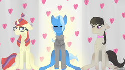 Size: 3920x2205 | Tagged: safe, artist:littlegreybunny, moondancer, octavia melody, trixie, pony, g4, high res