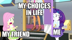 Size: 640x359 | Tagged: safe, edit, edited screencap, screencap, chestnut magnifico, fluttershy, rarity, equestria girls, equestria girls specials, g4, my little pony equestria girls: movie magic, meme