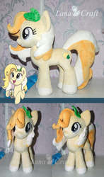 Size: 1544x2622 | Tagged: safe, artist:lanacraft, oc, oc only, oc:radler, earth pony, pony, female, irl, mare, photo, plushie, solo, standing