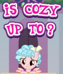 Size: 766x903 | Tagged: safe, gameloft, cozy glow, pony, g4, school raze, female, meme, solo, wow! glimmer