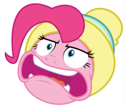 Size: 4845x4096 | Tagged: safe, artist:amarthgul, pinkie pie, pony, best gift ever, .ai available, .svg available, absurd resolution, faic, female, simple background, solo, transparent background, vector