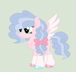 Size: 490x468 | Tagged: safe, artist:roseloverofpastels, oc, oc only, oc:pomf, pegasus, pony, female, magical lesbian spawn, mare, offspring, parent:pinkie pie, parent:princess skystar, parents:skypie, simple background, solo